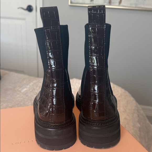 Loeffler Randall Croc-Embossed Boots - Picture 5 of 6